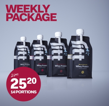 Whey Protein - Weekly Package, your price per pouch